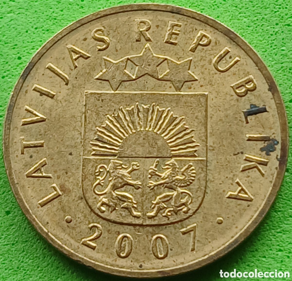 Monedas antiguas de Europa: Letonia 5 santimi 2007 km#16