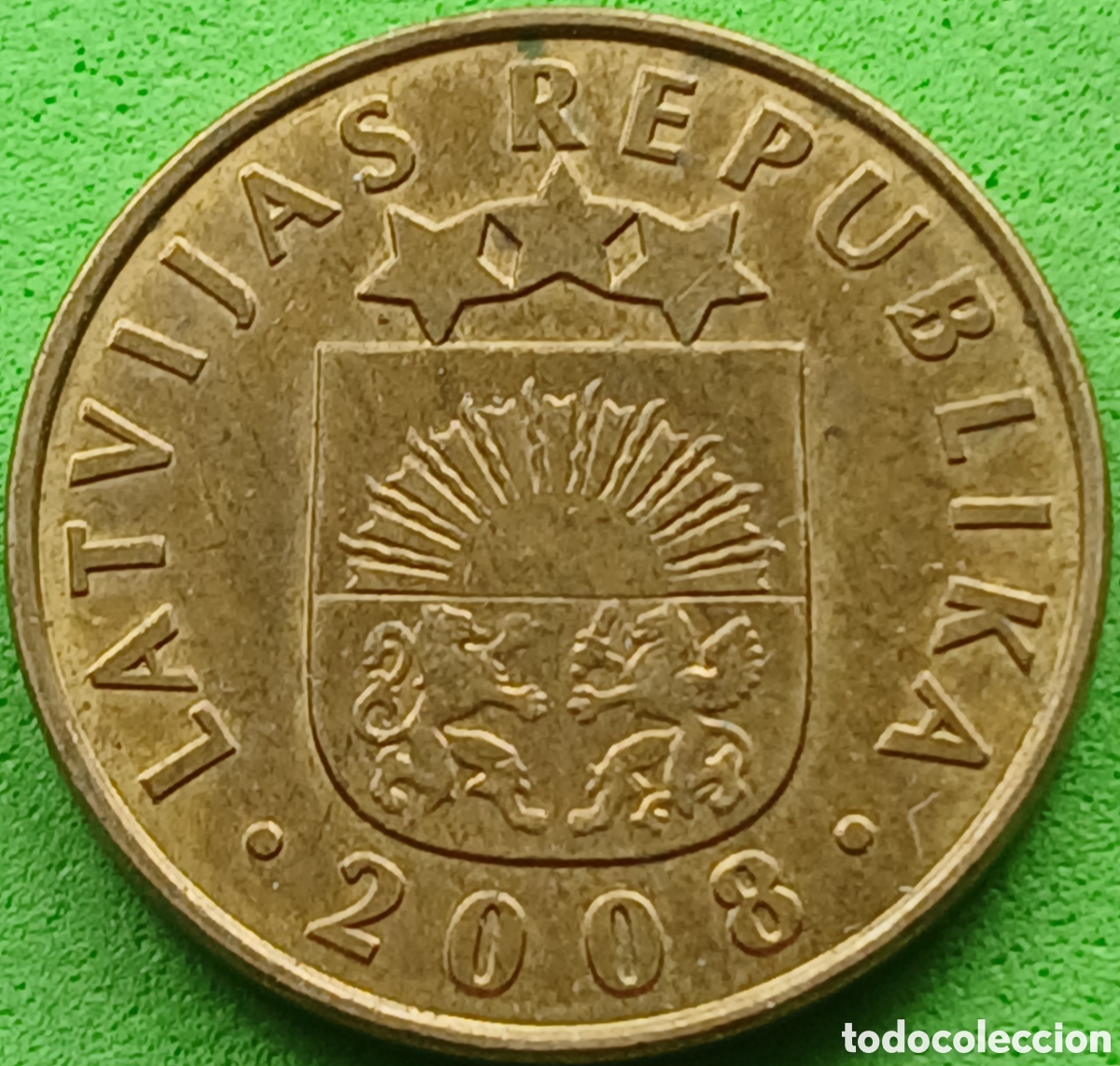 Monedas antiguas de Europa: Letonia 10 santimu 2008 km#17