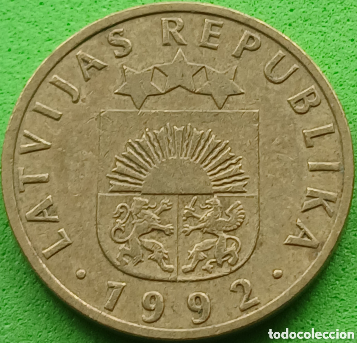 Monedas antiguas de Europa: Letonia 10 santimu 1992 km#17