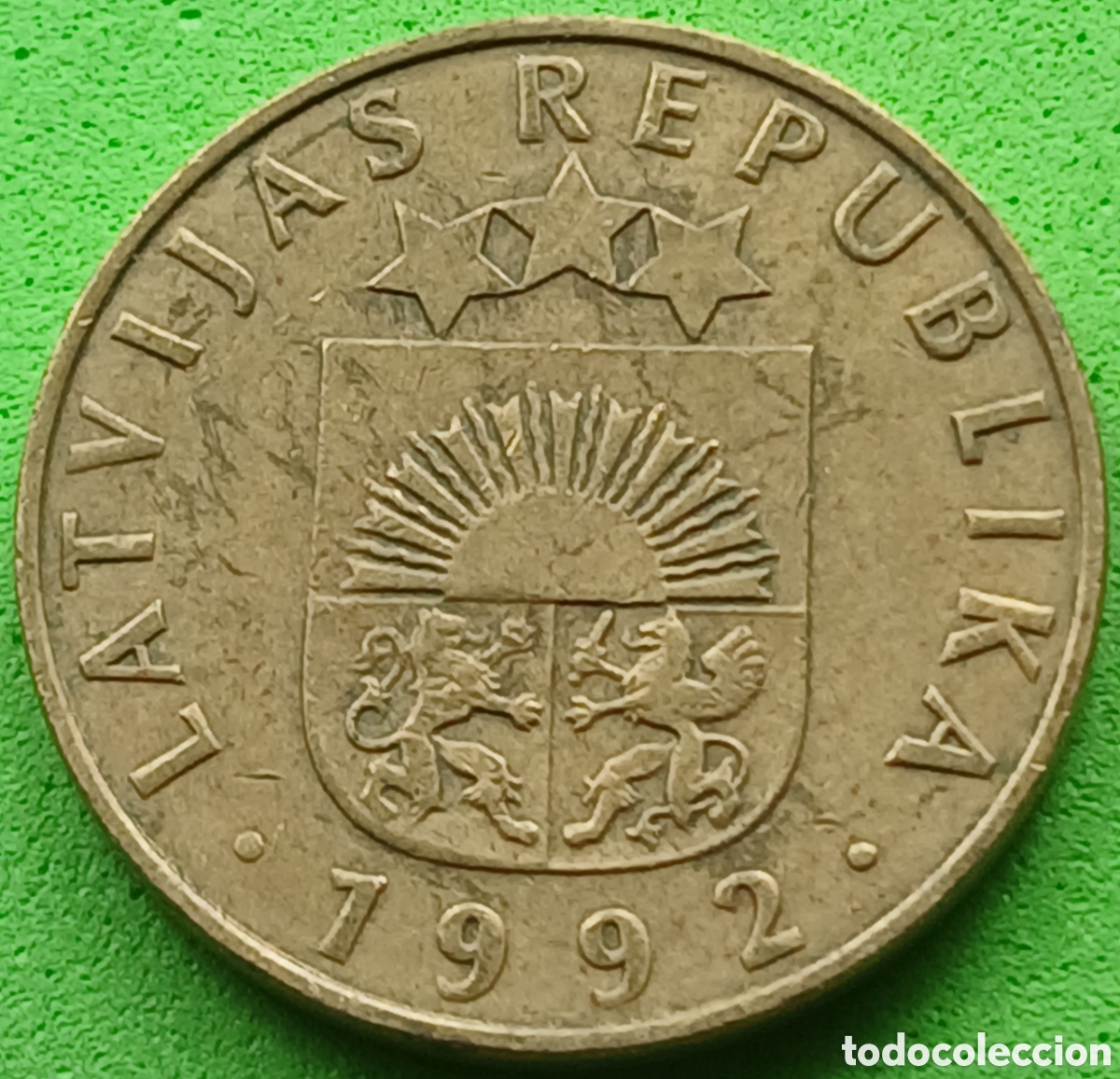 Monedas antiguas de Europa: Letonia 20 santimu 1992 km#22.1