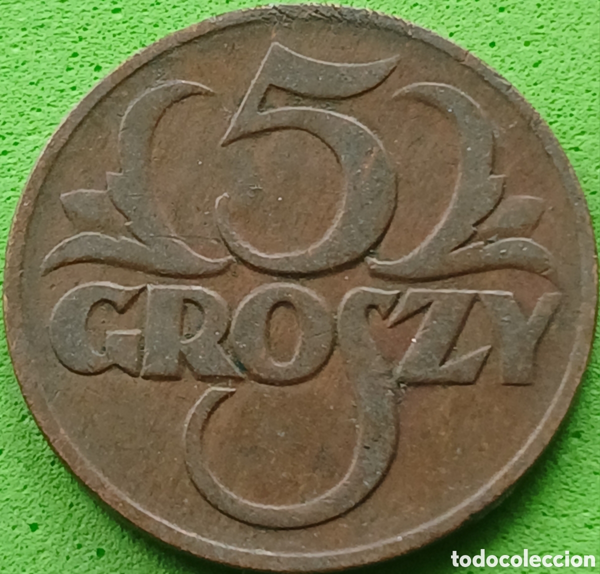 Monedas antiguas de Europa: Polonia 5 groszy 1928 Y#10a
