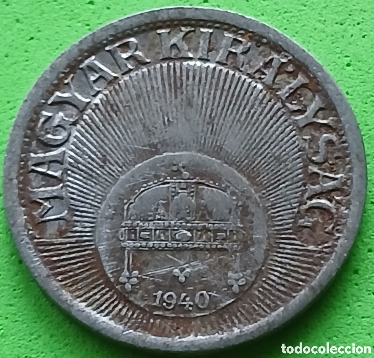 Monedas antiguas de Europa: Hungr&iacute;a 10 filler 1940 km#507a magn&eacute;tica
