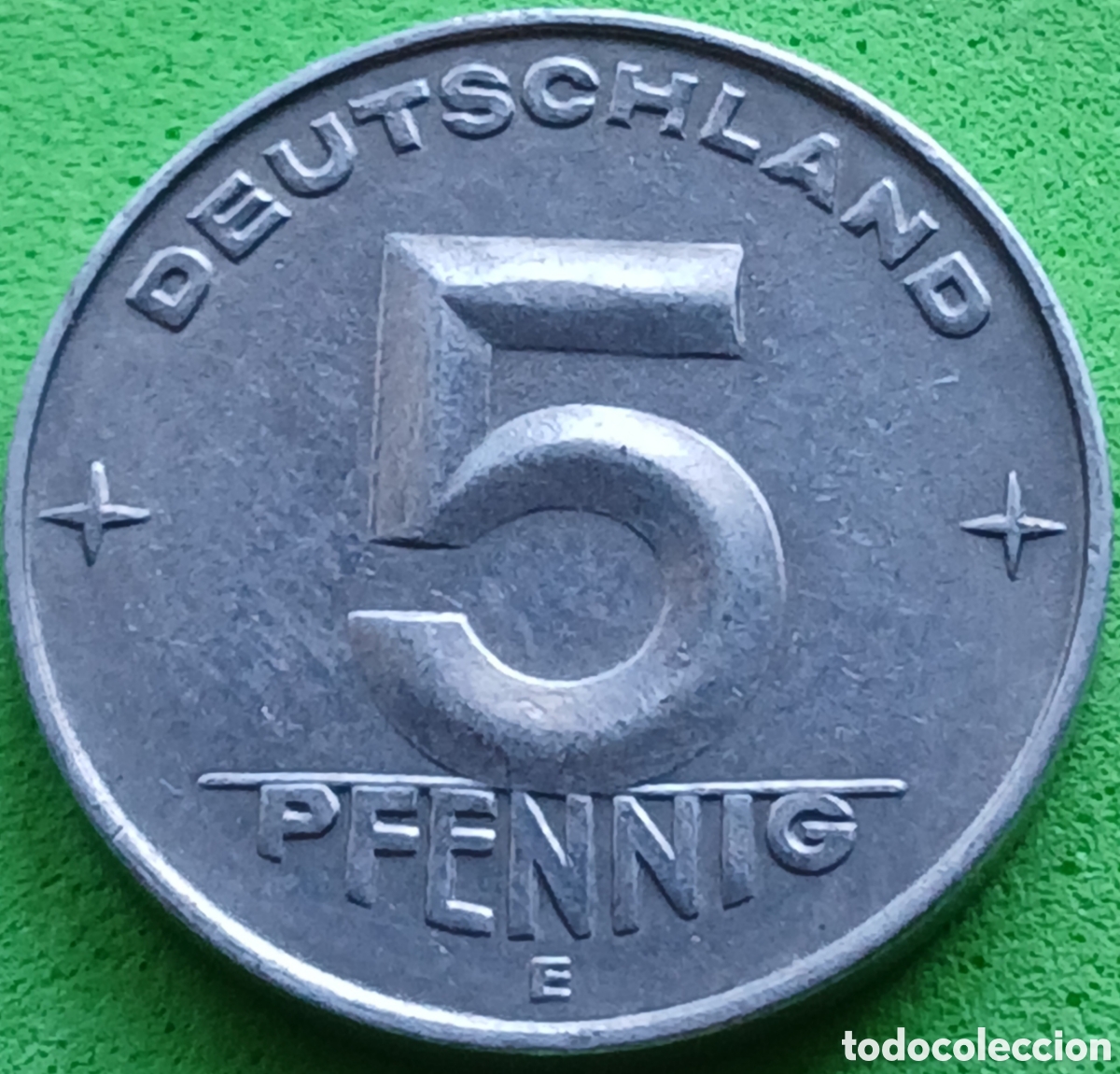 Monedas antiguas de Europa: Alemania Oriental 5 pfennig 1953 E km#6 !