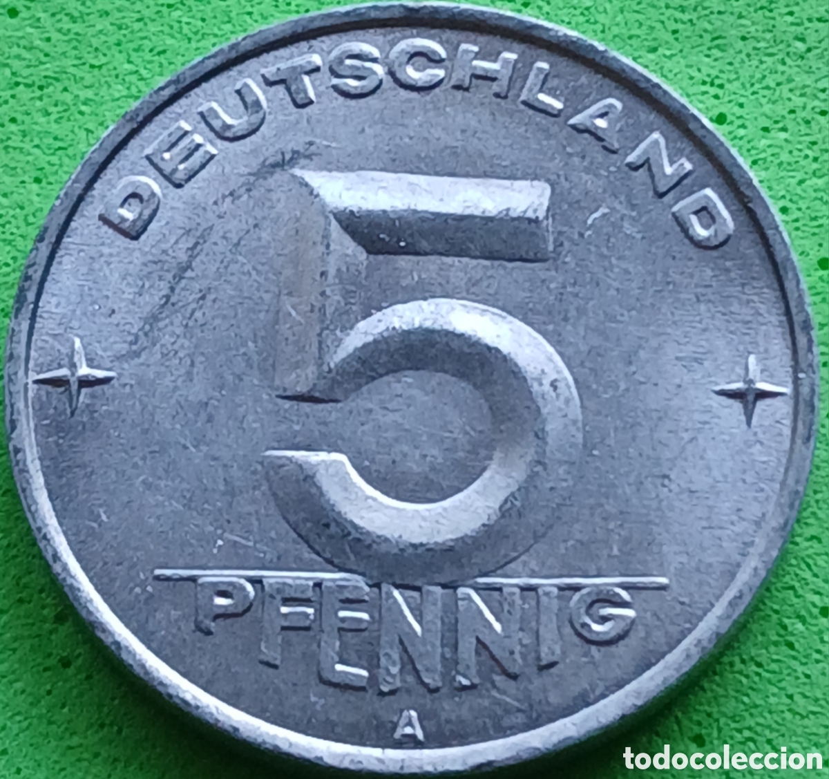 Monedas antiguas de Europa: Alemania Oriental 5 pfennig 1952 A km#6