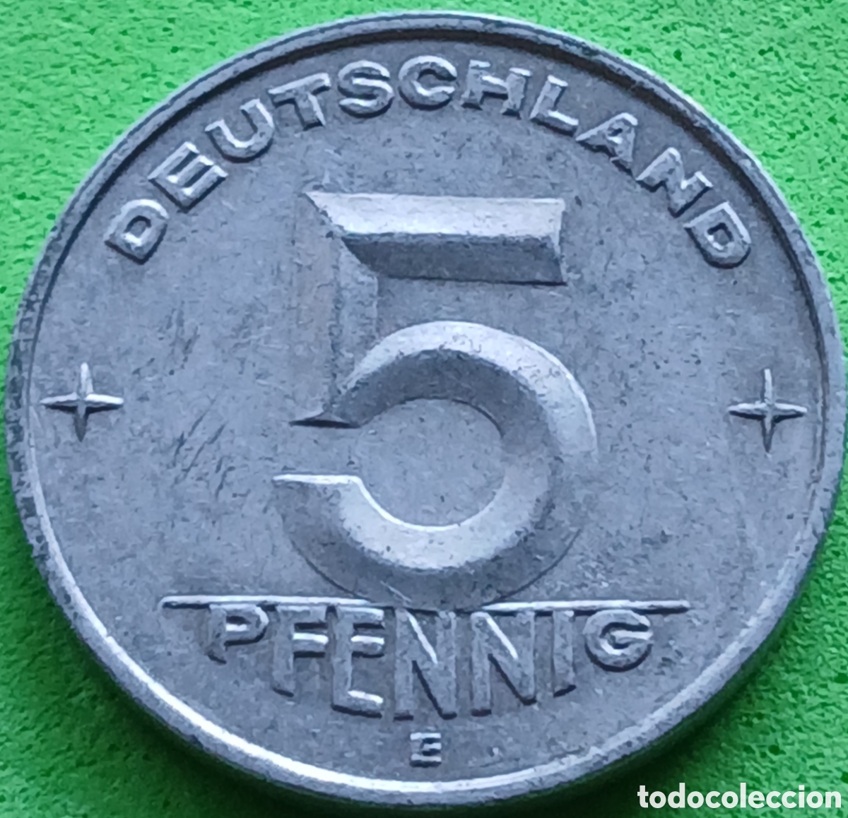 Monedas antiguas de Europa: Alemania Oriental 5 pfennig 1952 E km#6