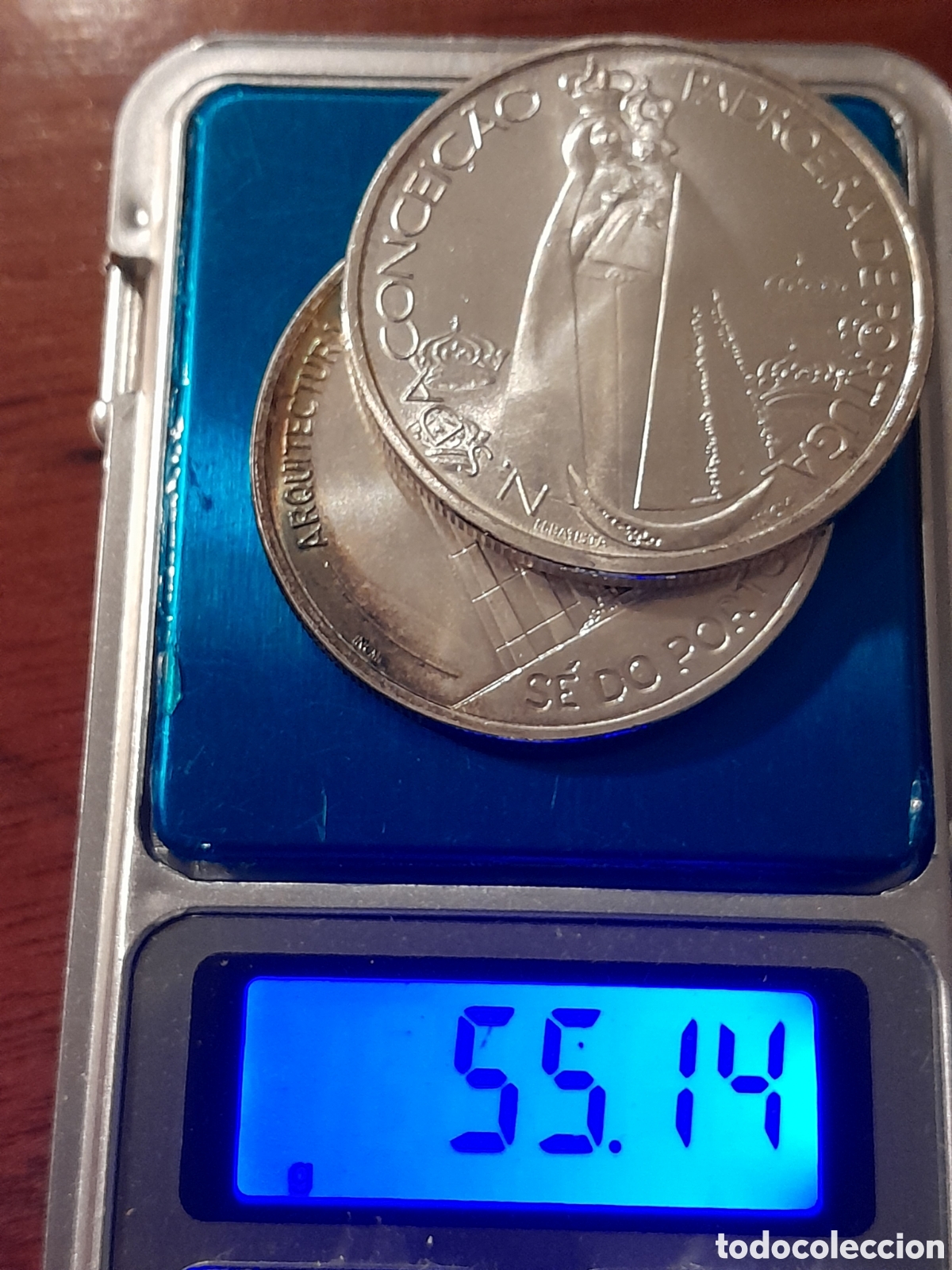Monedas antiguas de Europa: Lote 2 monedas plata 500, portugal