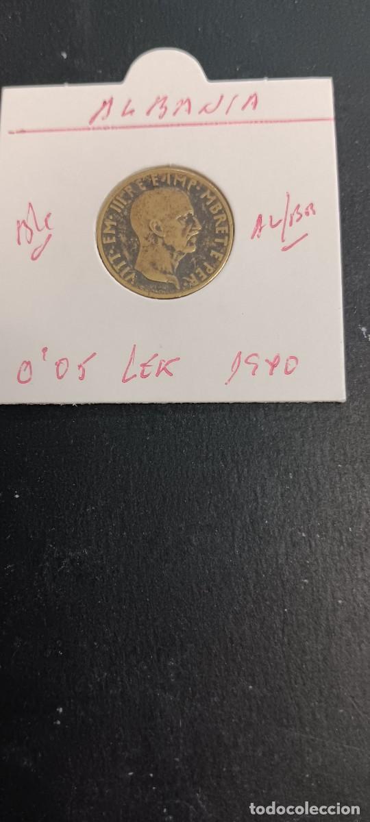Monedas antiguas de Europa: ALBANIA 0,05 LEK 1940 BC KM=27 (ALUMINIO-BRONCE) VICTOR MANUEL III