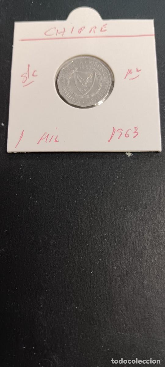Monedas antiguas de Europa: CHIPRE 1 MILS 1963 S/C KM=88 (ALUMINIO)