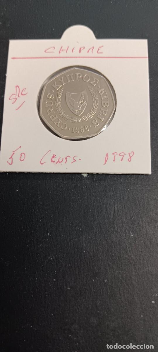 Monedas antiguas de Europa: CHIPRE 50 CENTIMOS 1998 S/C KM=66 (CUPRONIQUEL)
