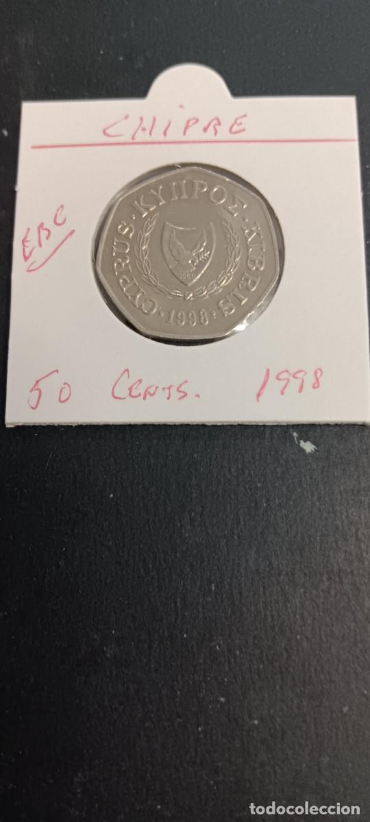 Monedas antiguas de Europa: CHIPRE 50 CENTIMOS 1998 EBC KM=66 (CUPRONIQUEL)