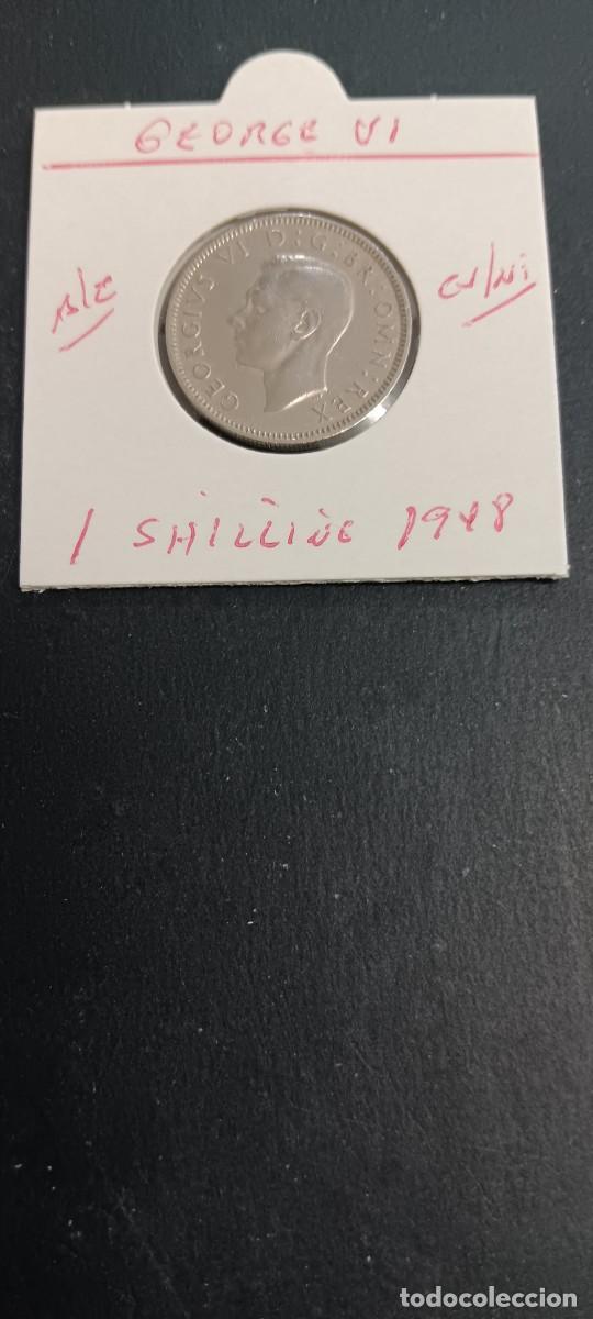 Monedas antiguas de Europa: GRAN BRETA&Ntilde;A 1 SHILLING 1948 BC KM=863 (CUPRONIQUEL) GEORGE VI-ESCUDO INGLES