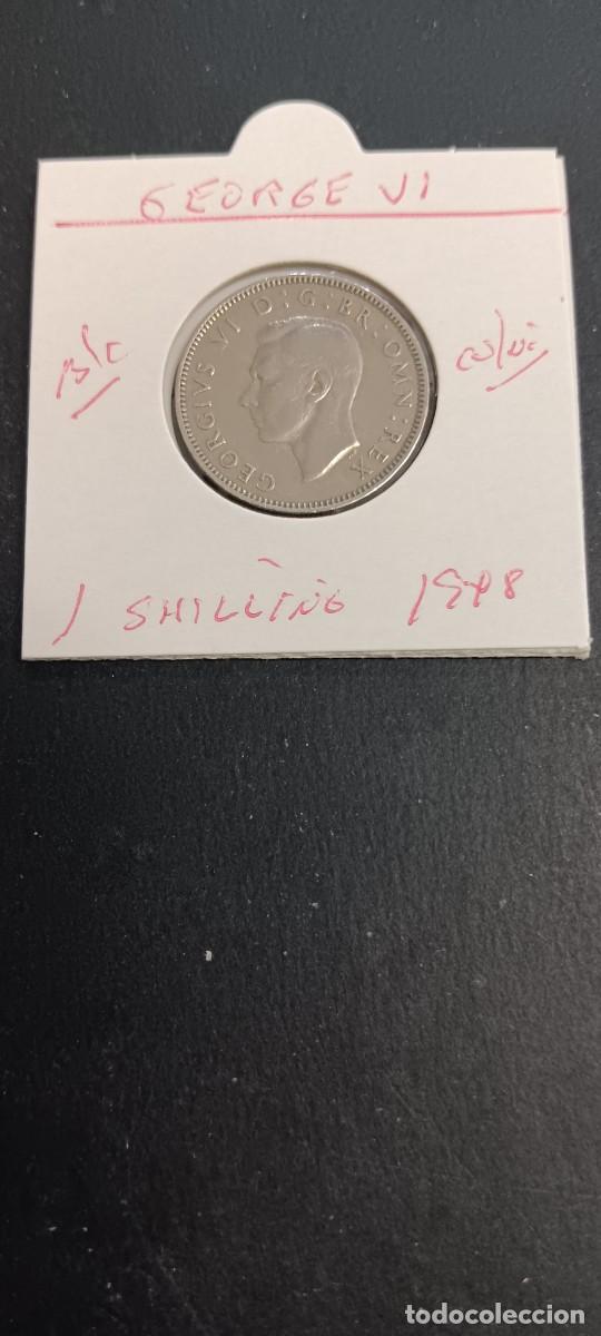 Monedas antiguas de Europa: GRAN BRETA&Ntilde;A 1 SHILLING 1948 BC KM=864 (CUPRONIQUEL) GEORGE VI-ESCUDO ESCOCES