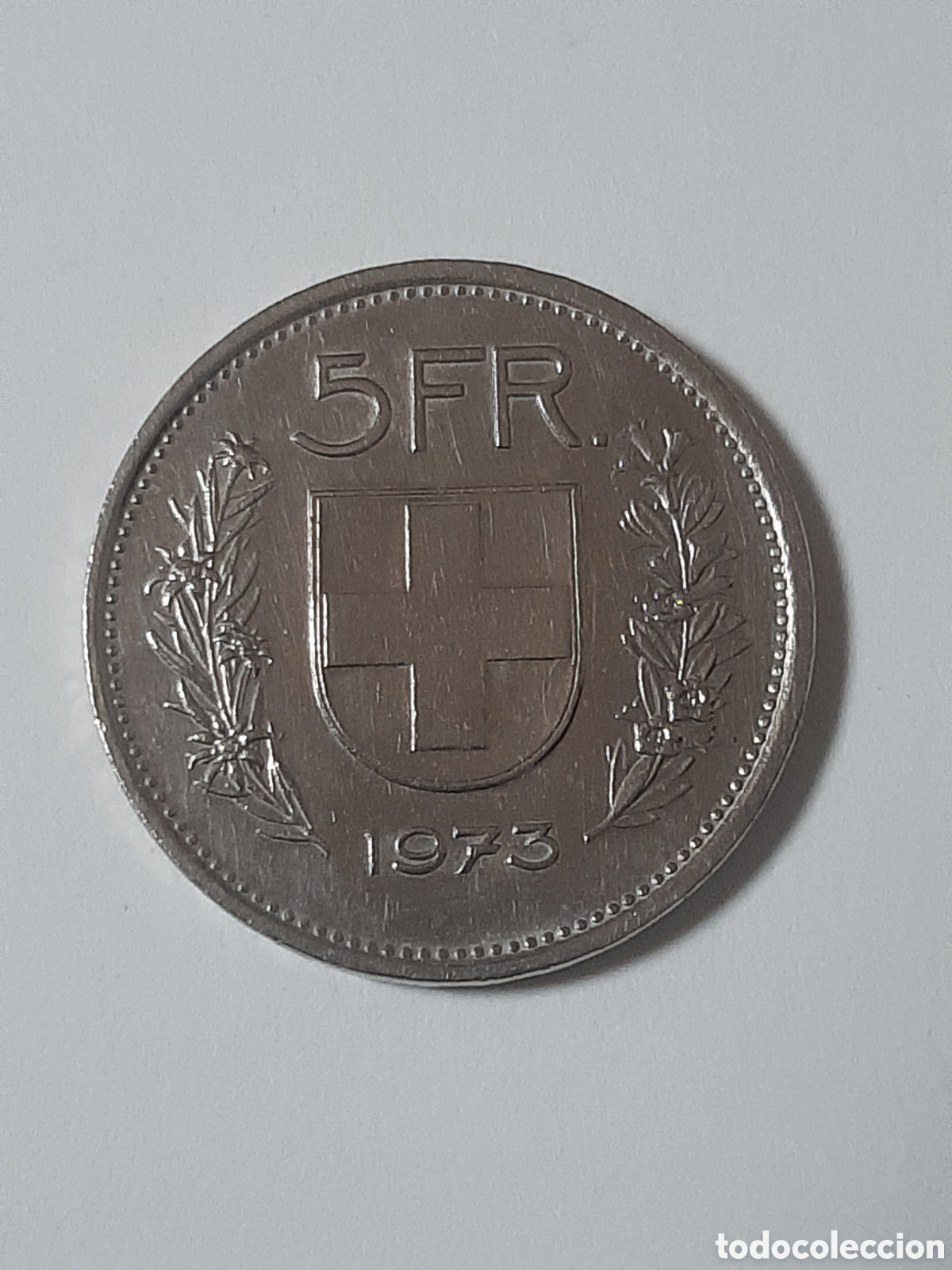 Monedas antiguas de Europa: SUIZA 5 FRANCOS 1973 - Foto 2