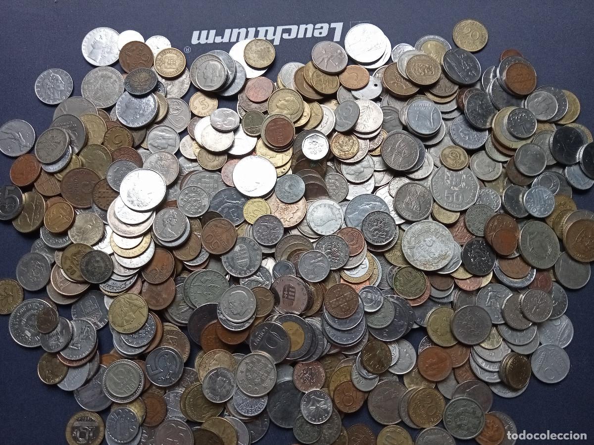 Monedas antiguas de Europa: LOTE DE 2,650 KILOS DE MONEDA MUNDIAL VARIADA DEL SIGLO XX.