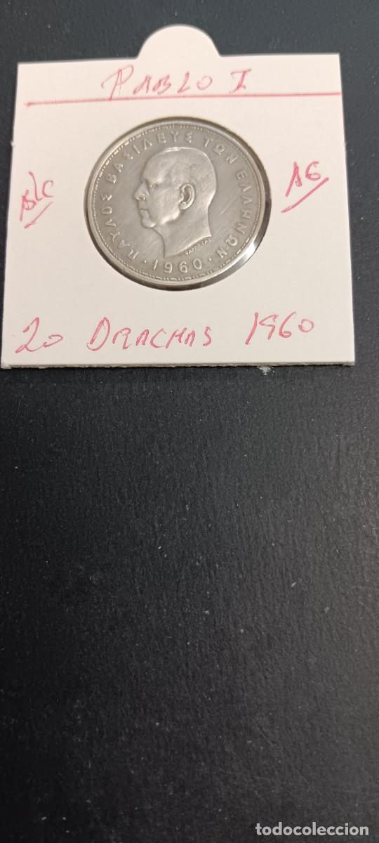 Monedas antiguas de Europa: GRECIA 20 DRACMAS 1960 BC KM=85 (PLATA)