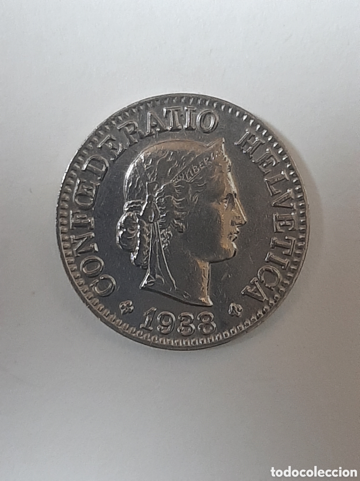 Monedas antiguas de Europa: SUIZA 10 CENT. 1938 B - Foto 1