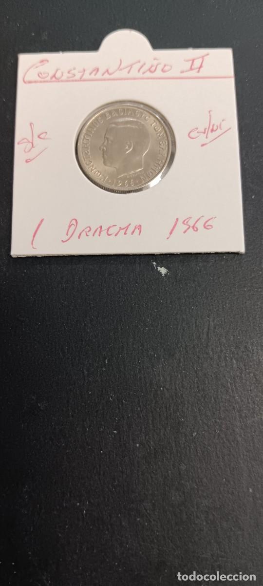 Monedas antiguas de Europa: GRECIA 1 DRACMA 1966 S/C KM=89 (CUPRONIQUEL)CONSTANTINO II