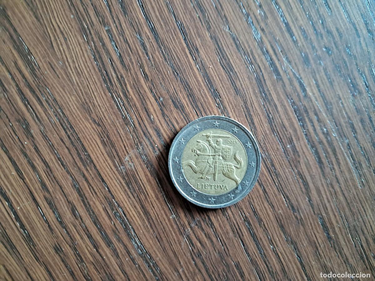 Monedas antiguas de Europa: moneda de 2 euros de Lituania, Lietuva, a&ntilde;o 2015.