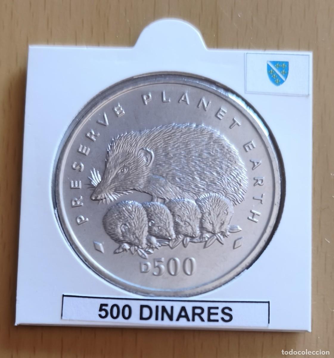 Monedas antiguas de Europa: Bosnia Herzegovina. 500 dinares 1995. KM 42. S/C.