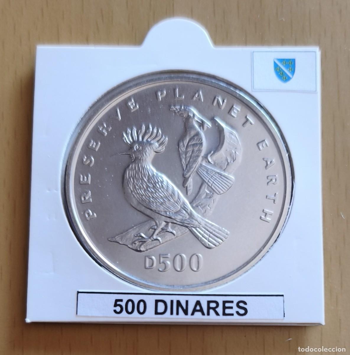 Monedas antiguas de Europa: Bosnia Herzegovina. 500 dinares 1996. KM 76. S/C.
