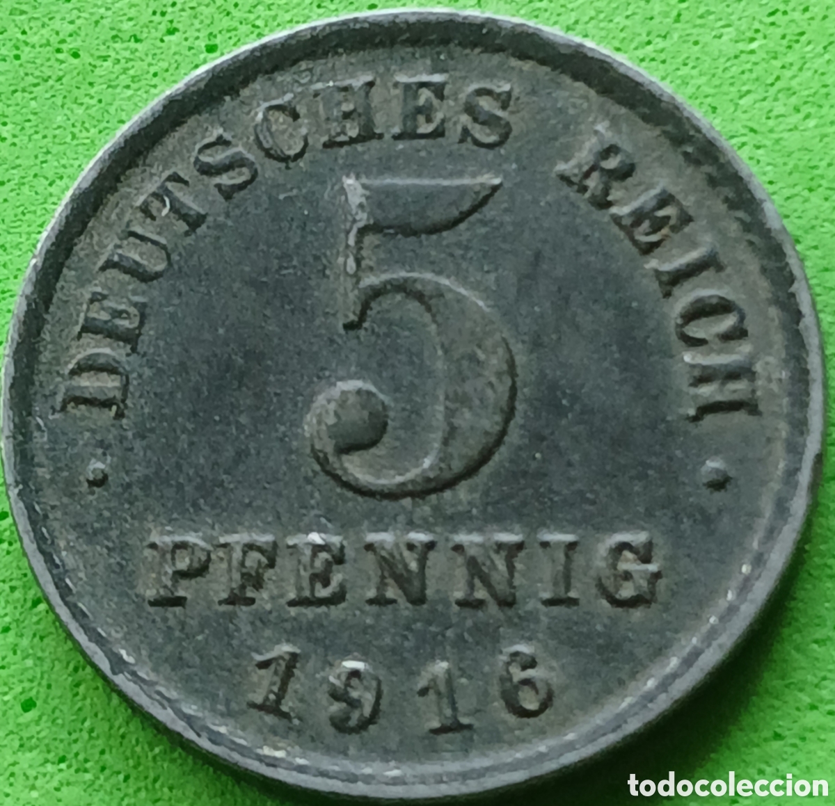 Monedas antiguas de Europa: Alemania Imperio 5 pfennig 1916 F km#19 poco com&uacute;n