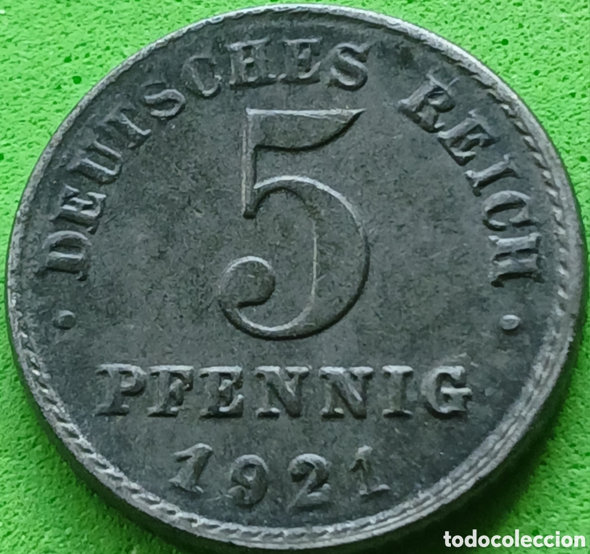 Monedas antiguas de Europa: Alemania Imperio 5 pfennig 1921 G km#19