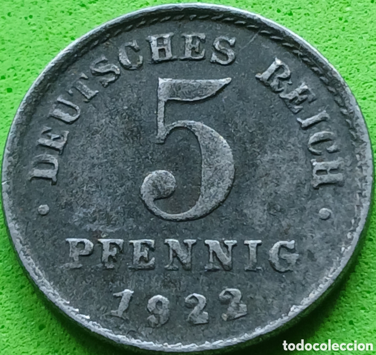 Monedas antiguas de Europa: Alemania Imperio 5 pfennig 1922 D km#19
