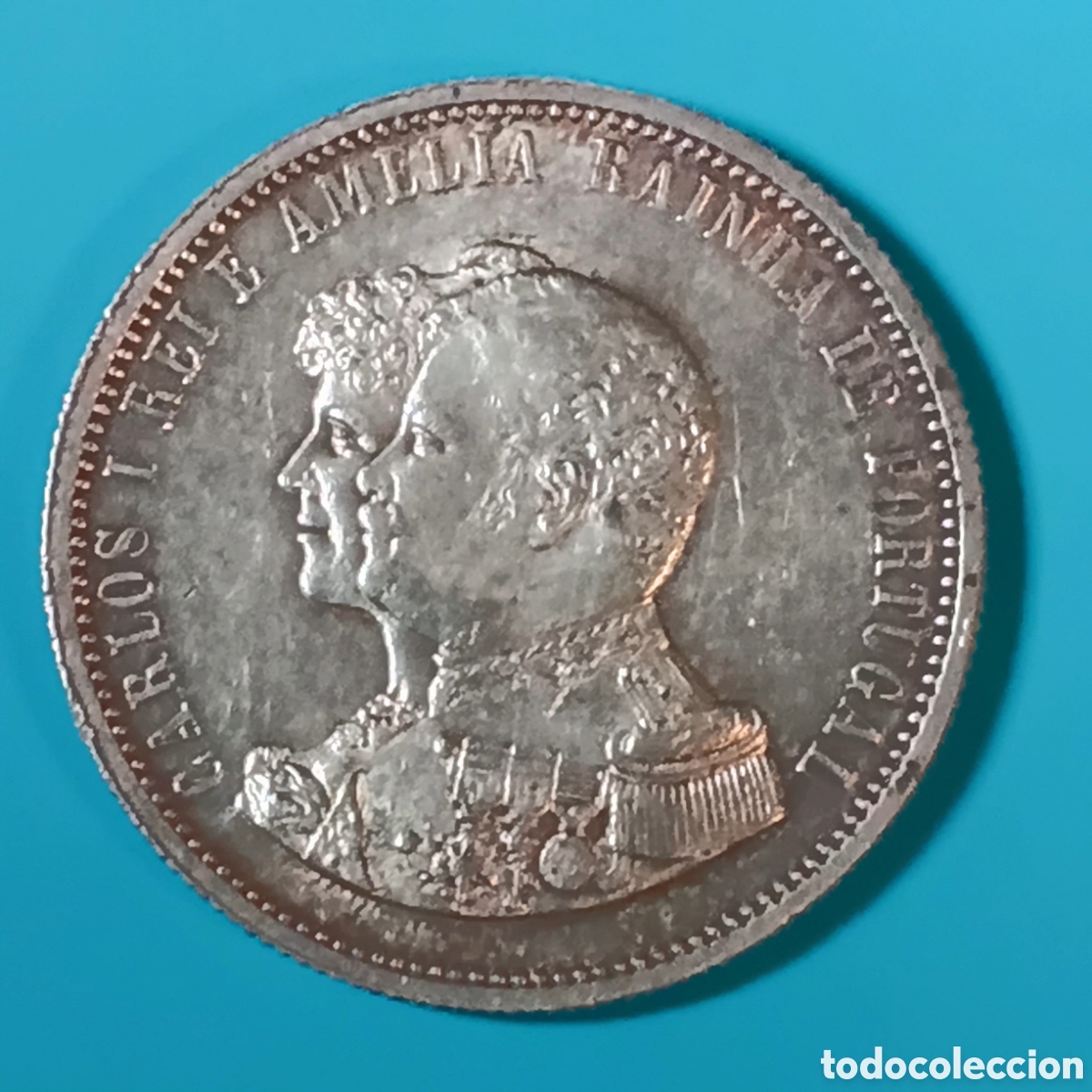 Monedas antiguas de Europa: PORTUGAL 1000 REIS PLATA 1898 CARLOS I 4&ordm; CENT. DESCUBRIMIENTO DE LA INDIA S/C-