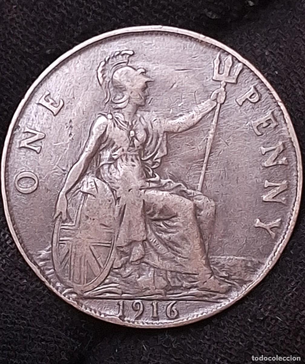 Monedas antiguas de Europa: Inglaterra - 1 Penny 1916