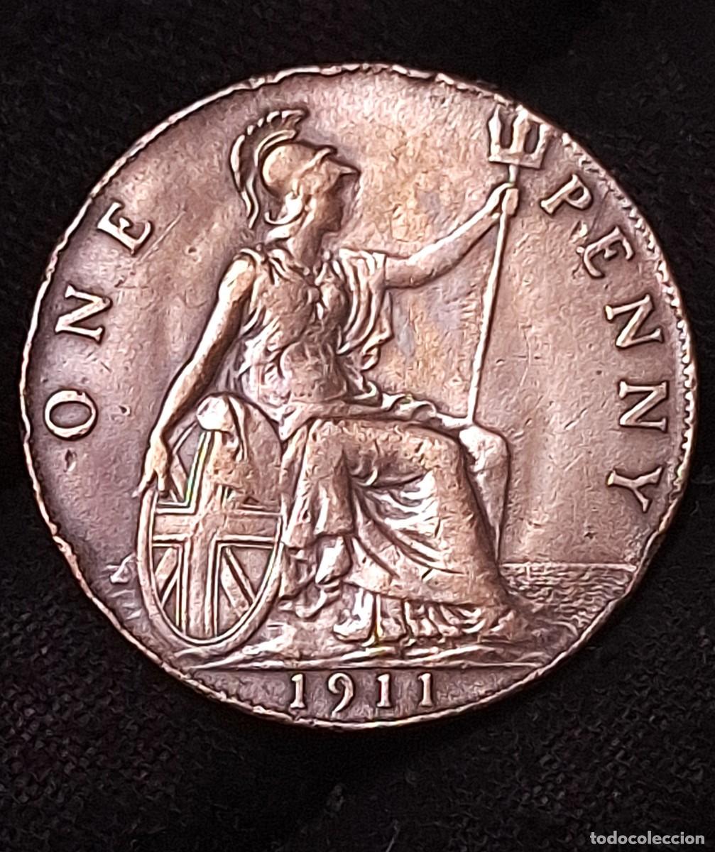 Monedas antiguas de Europa: Inglaterra - 1 Penny 1911