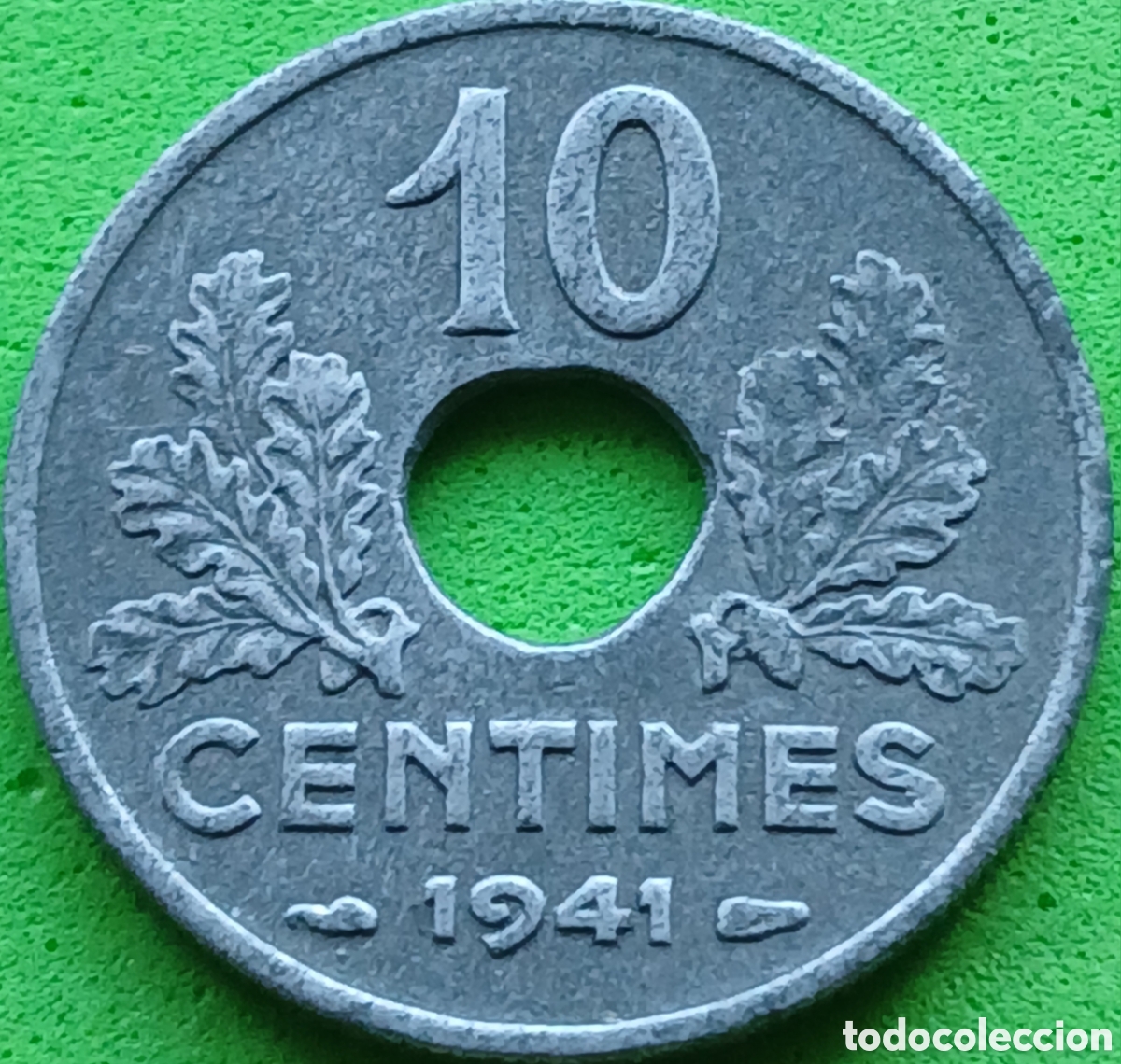 Monedas antiguas de Europa: Francia 10 c&eacute;ntimos 1941 km#898