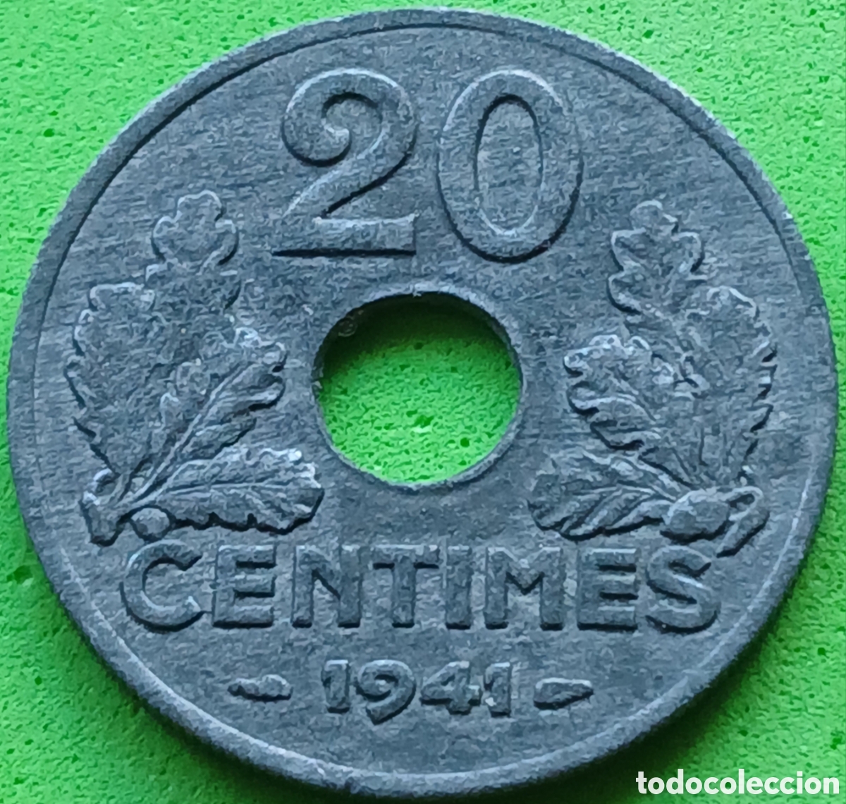 Monedas antiguas de Europa: Francia 20 c&eacute;ntimos 1941 km#900