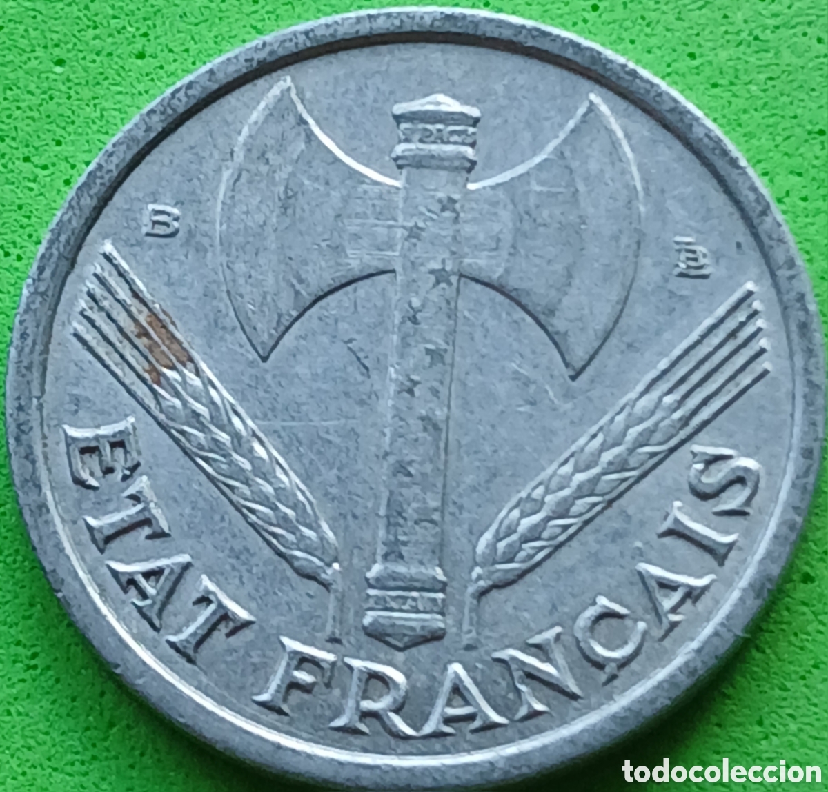 Monedas antiguas de Europa: Francia 1 franco 1944 B Beaumont-le-Roger km#902
