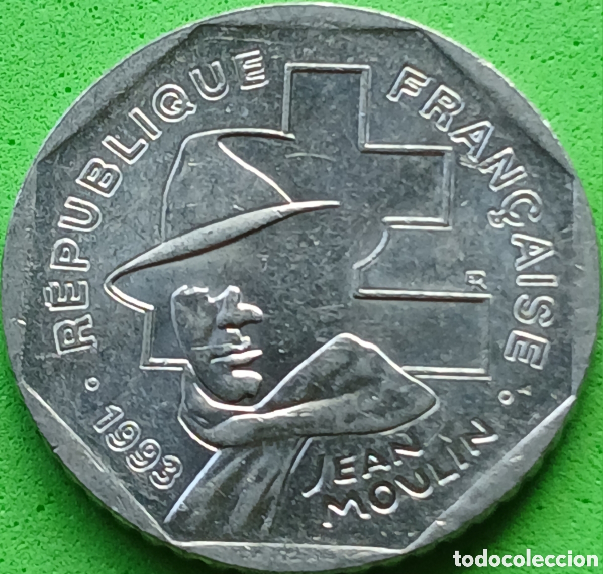 Monedas antiguas de Europa: Francia 2 francos 1993 km#1062 Resistencia Nacional