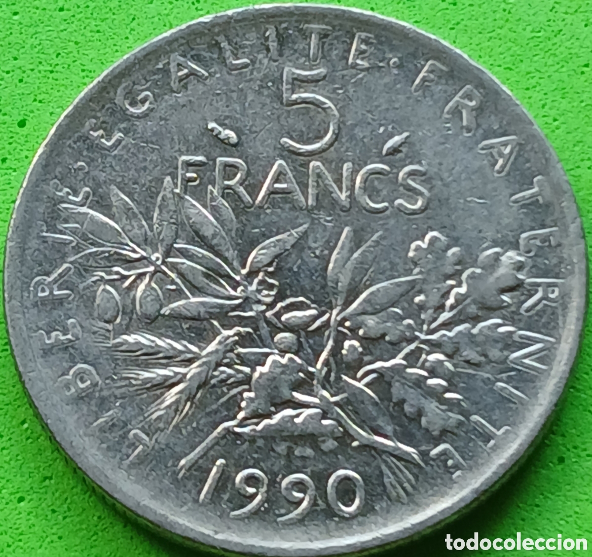 Monedas antiguas de Europa: Francia 5 francos 1990 km#926a
