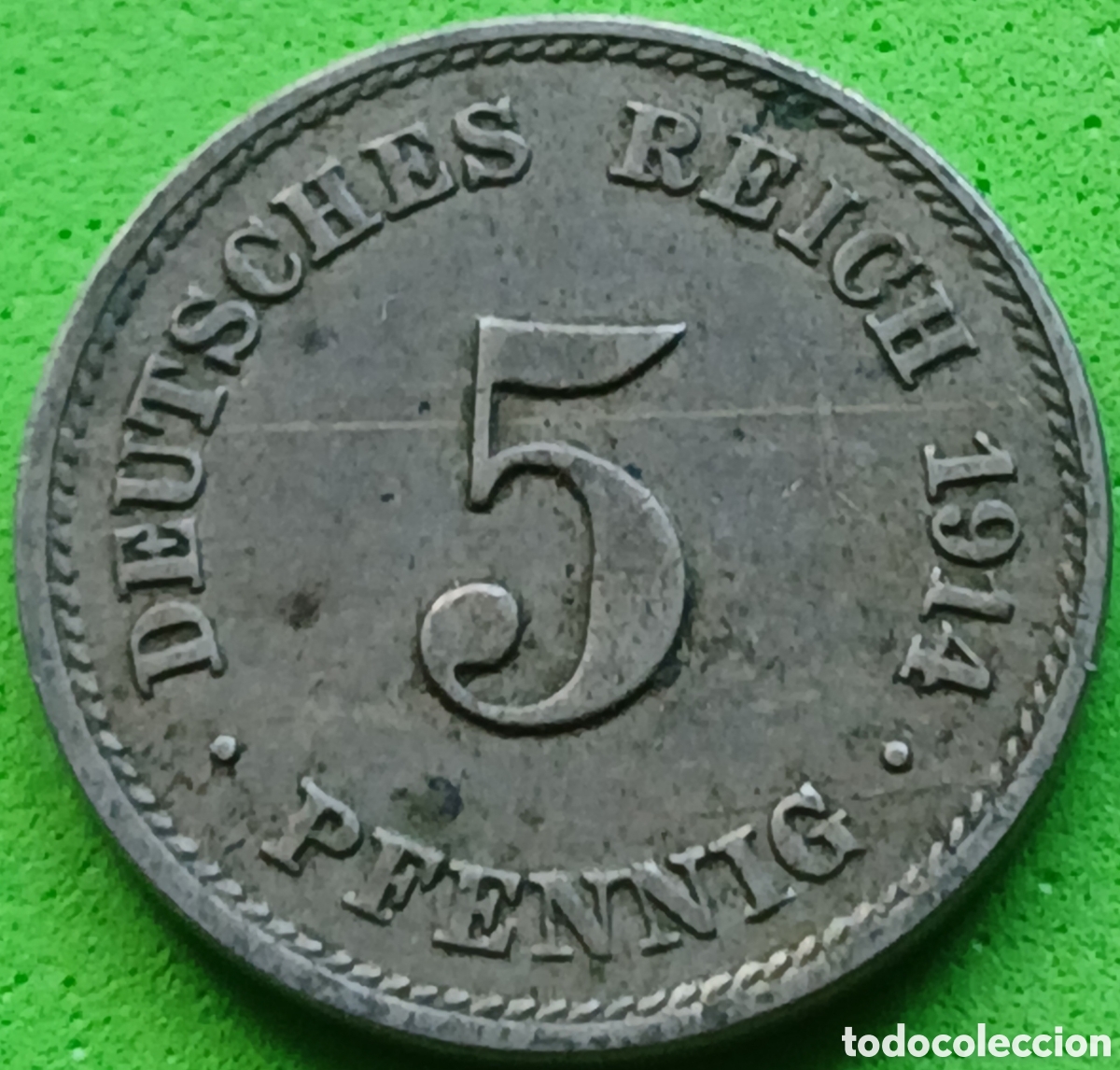 Monedas antiguas de Europa: Alemania Imperio 5 pfennig 1914 J km#11