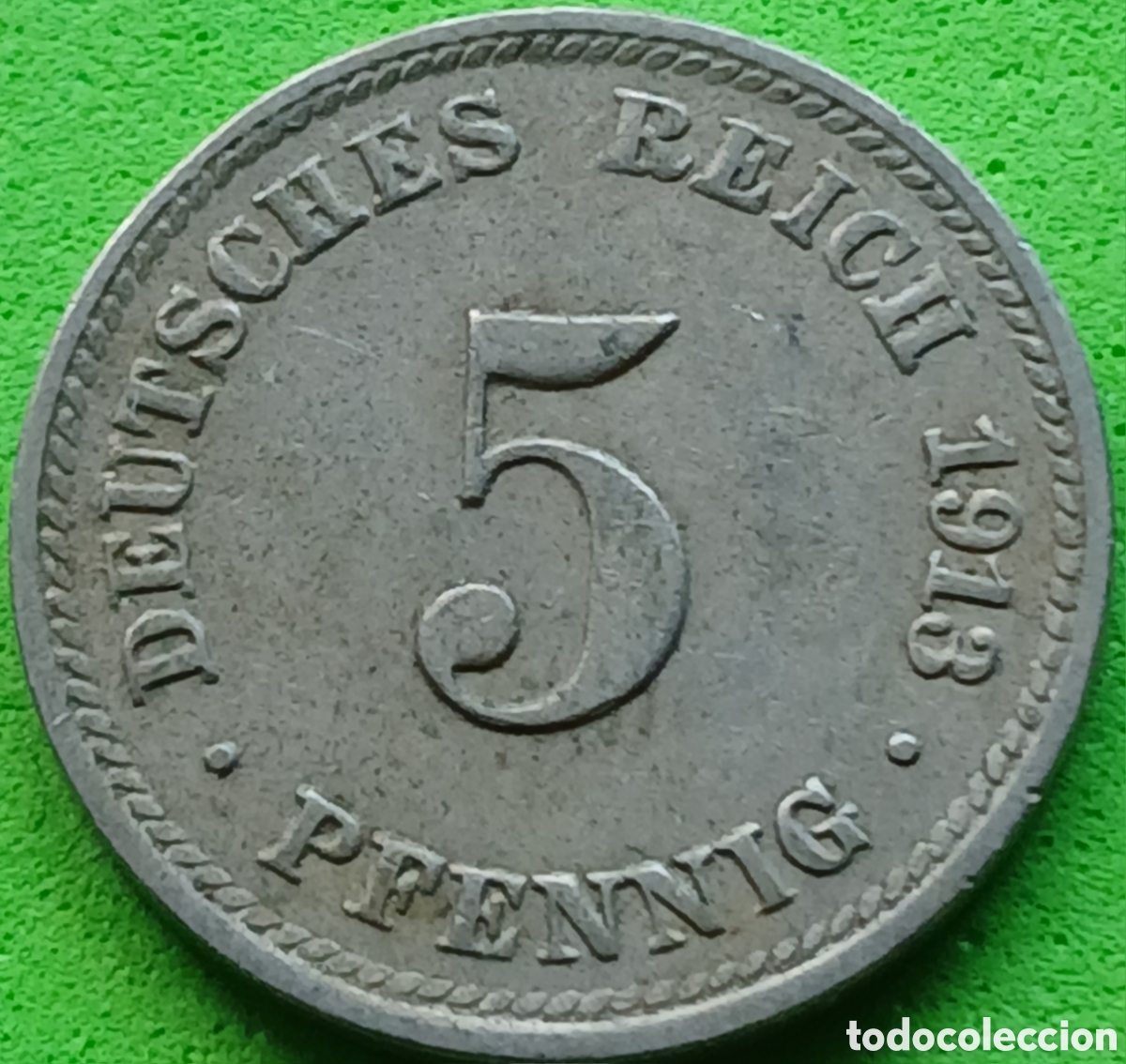 Monedas antiguas de Europa: Alemania Imperio 5 pfennig 1913 D km#11