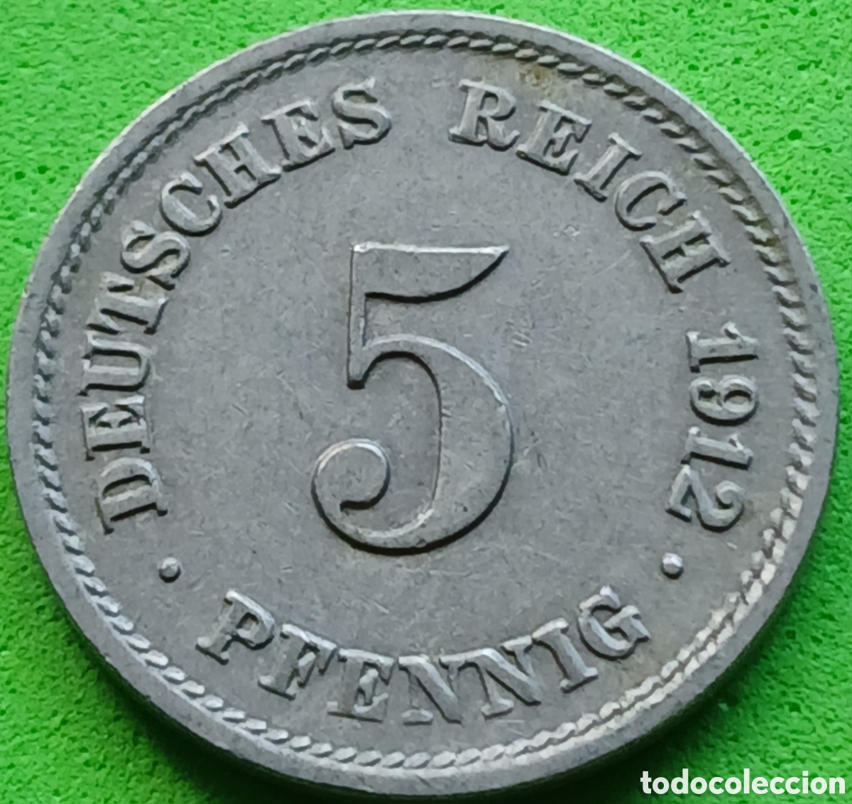 Monedas antiguas de Europa: Alemania Imperio 5 pfennig 1912 G km#11