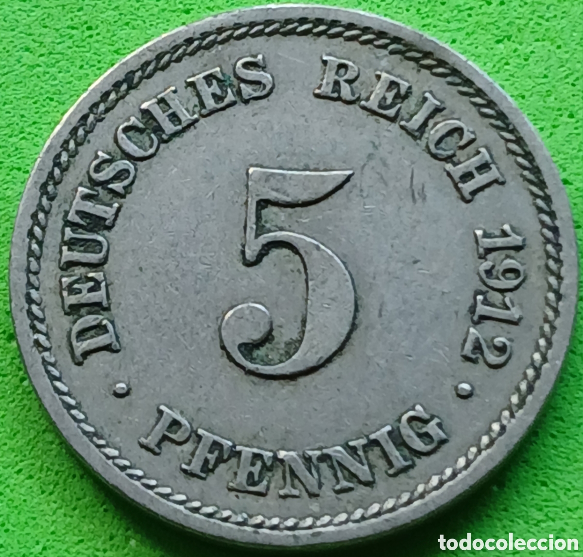 Monedas antiguas de Europa: Alemania Imperio 5 pfennig 1912 E km#11