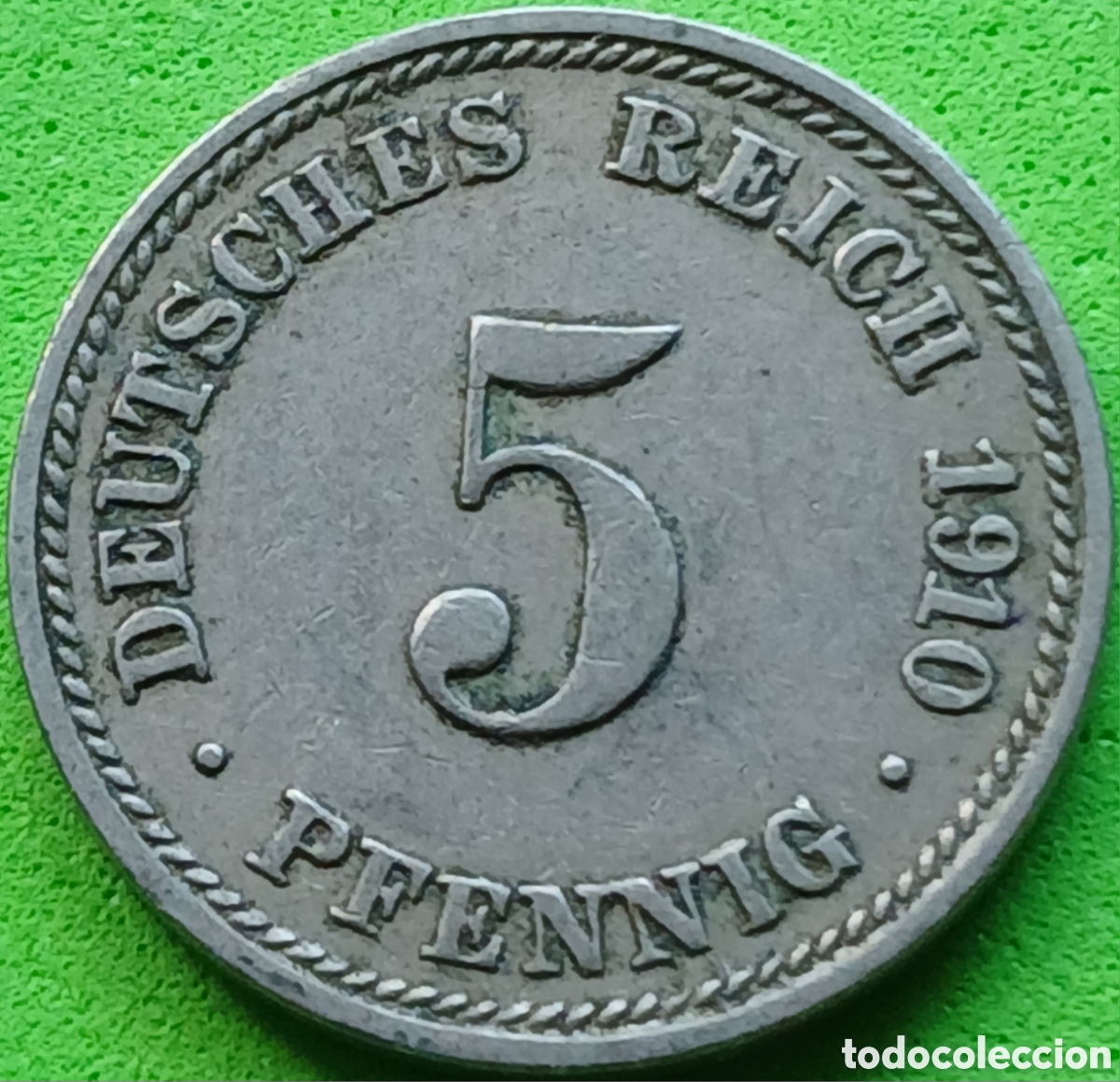 Monedas antiguas de Europa: Alemania Imperio 5 pfennig 1910 D km#11