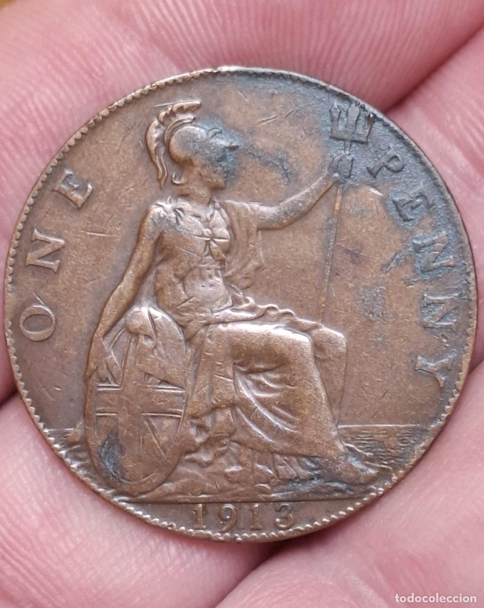 Monedas antiguas de Europa: Inglaterra - 1 Penny 1913