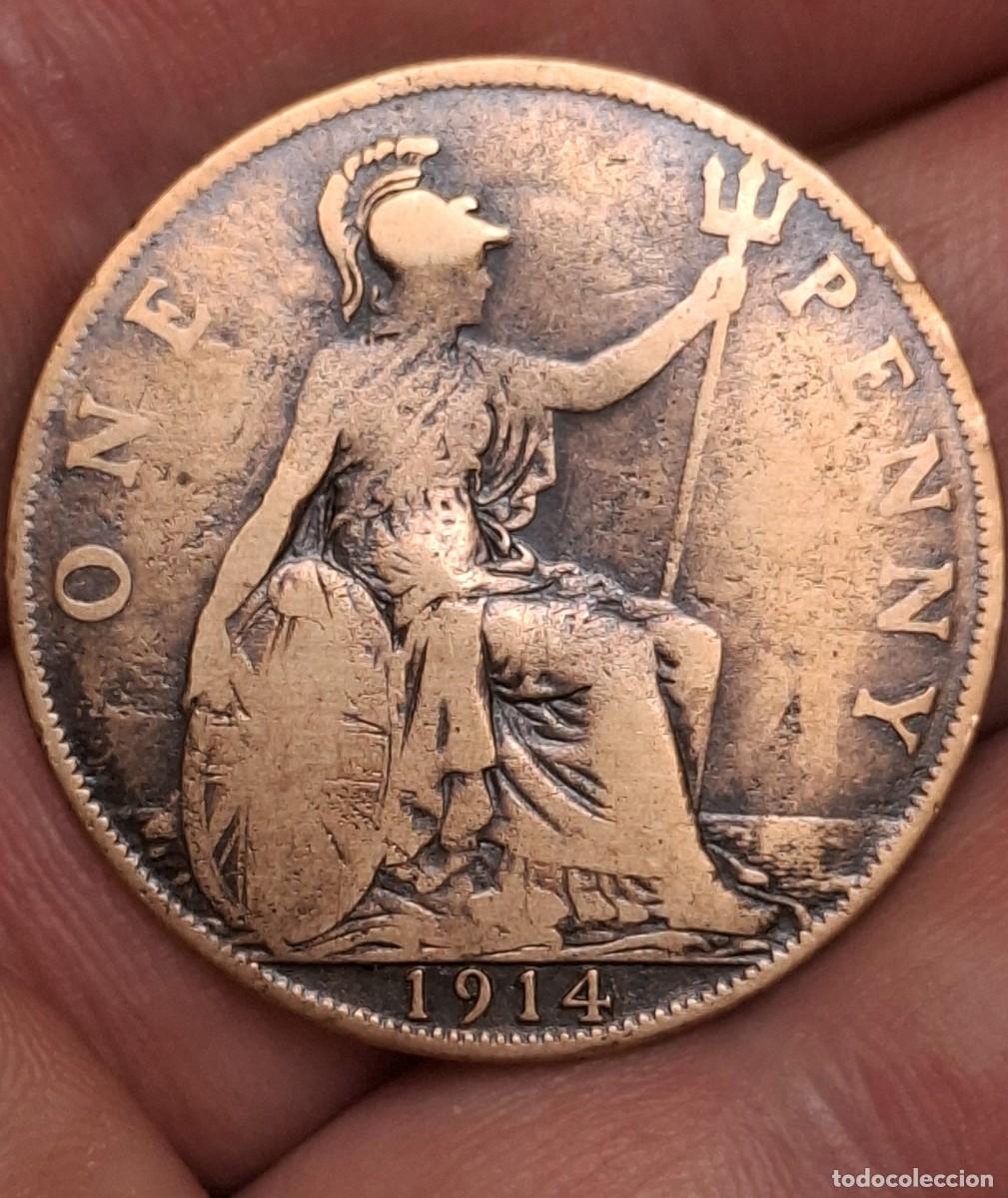 Monedas antiguas de Europa: Inglaterra - 1 Penny 1914