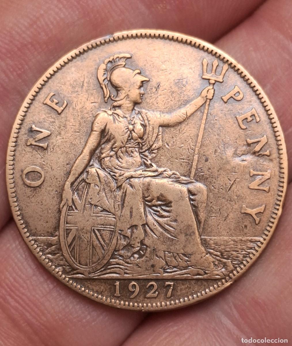 Monedas antiguas de Europa: Inglaterra - 1 Penny 1927