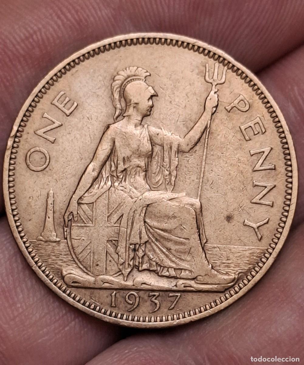 Monedas antiguas de Europa: Inglaterra - 1 Penny 1937