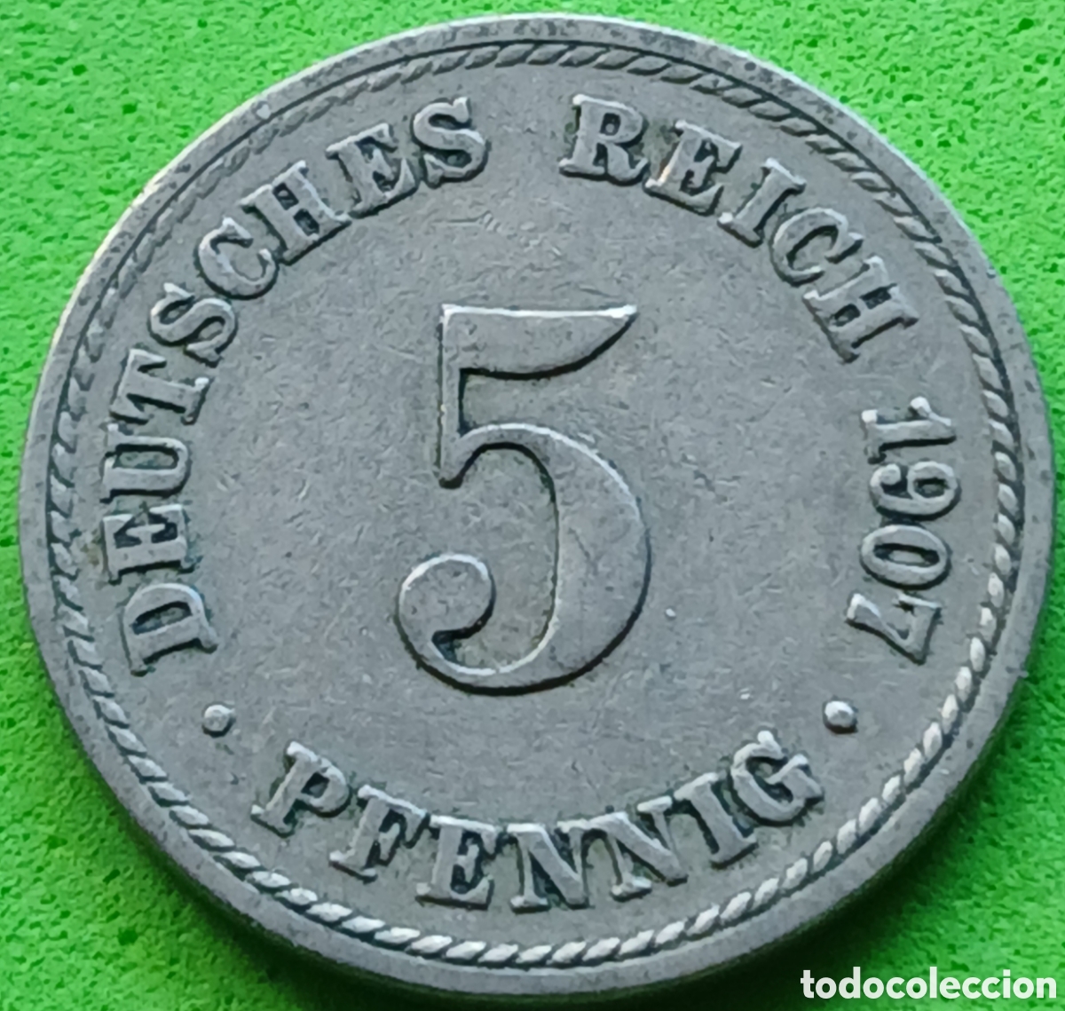 Monedas antiguas de Europa: Alemania Imperio 5 pfennig 1907 A km#11