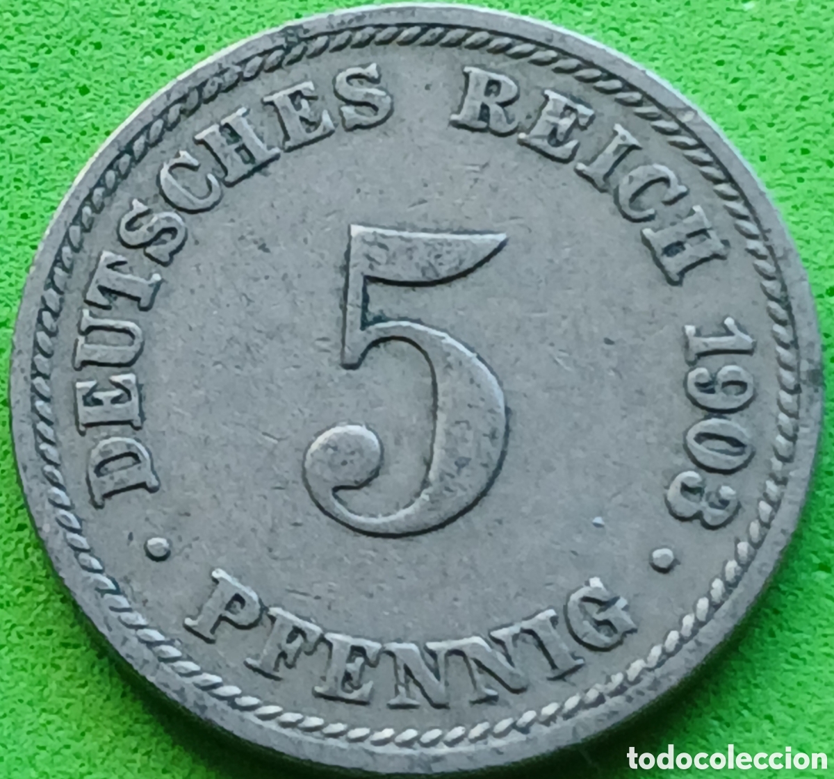 Monedas antiguas de Europa: Alemania Imperio 5 pfennig 1903 D km#11 poco com&uacute;n