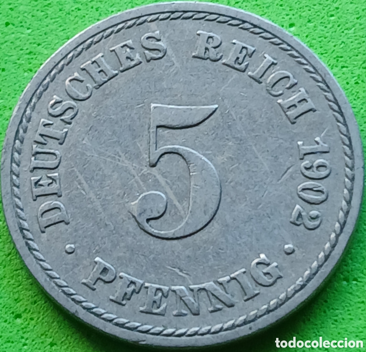 Monedas antiguas de Europa: Alemania Imperio 5 pfennig 1902 A km#11
