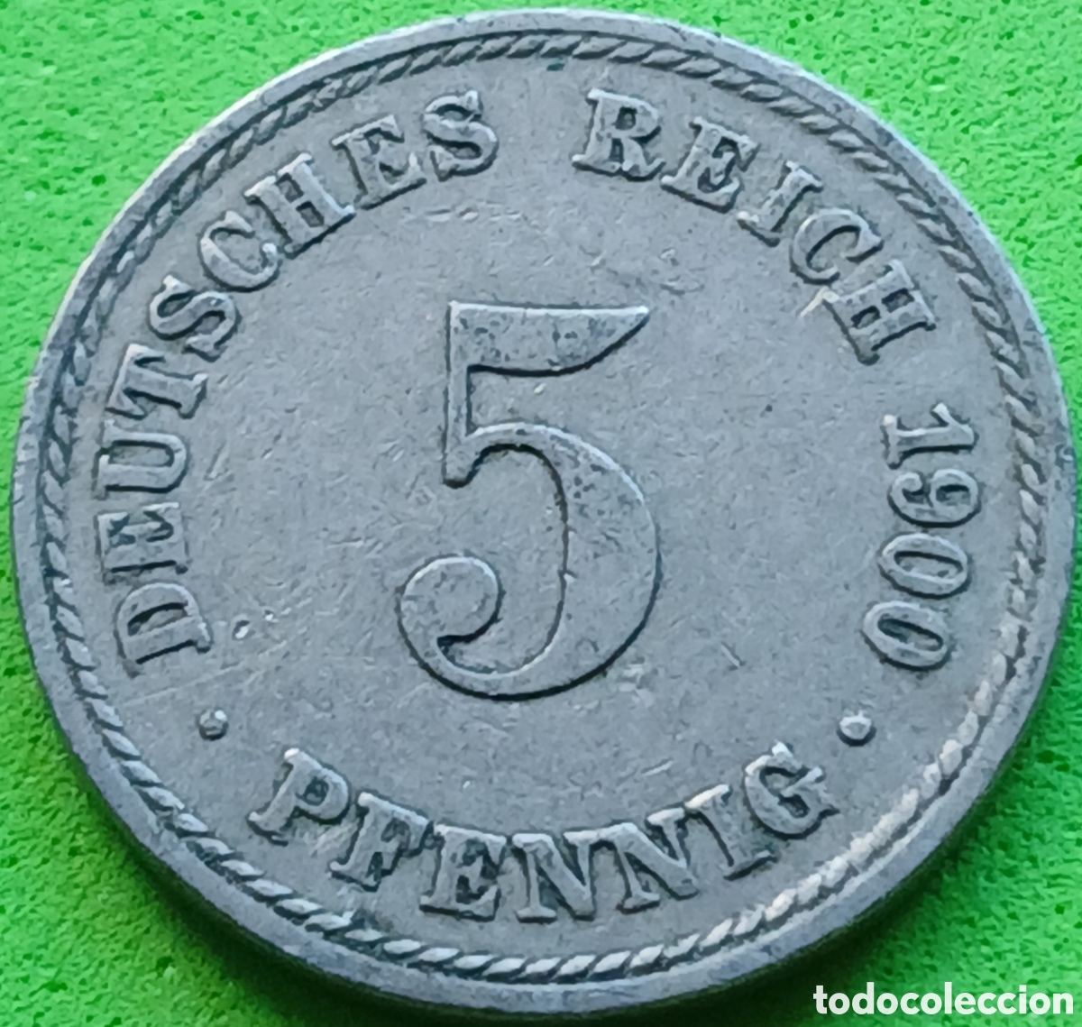 Monedas antiguas de Europa: Alemania Imperio 5 pfennig 1900 A km#11