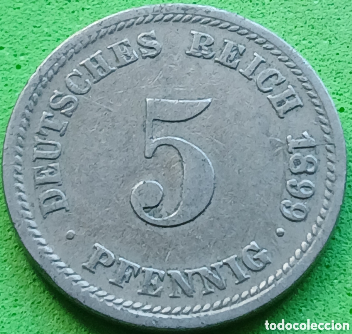 Monedas antiguas de Europa: Alemania Imperio 5 pfennig 1899 D km#11