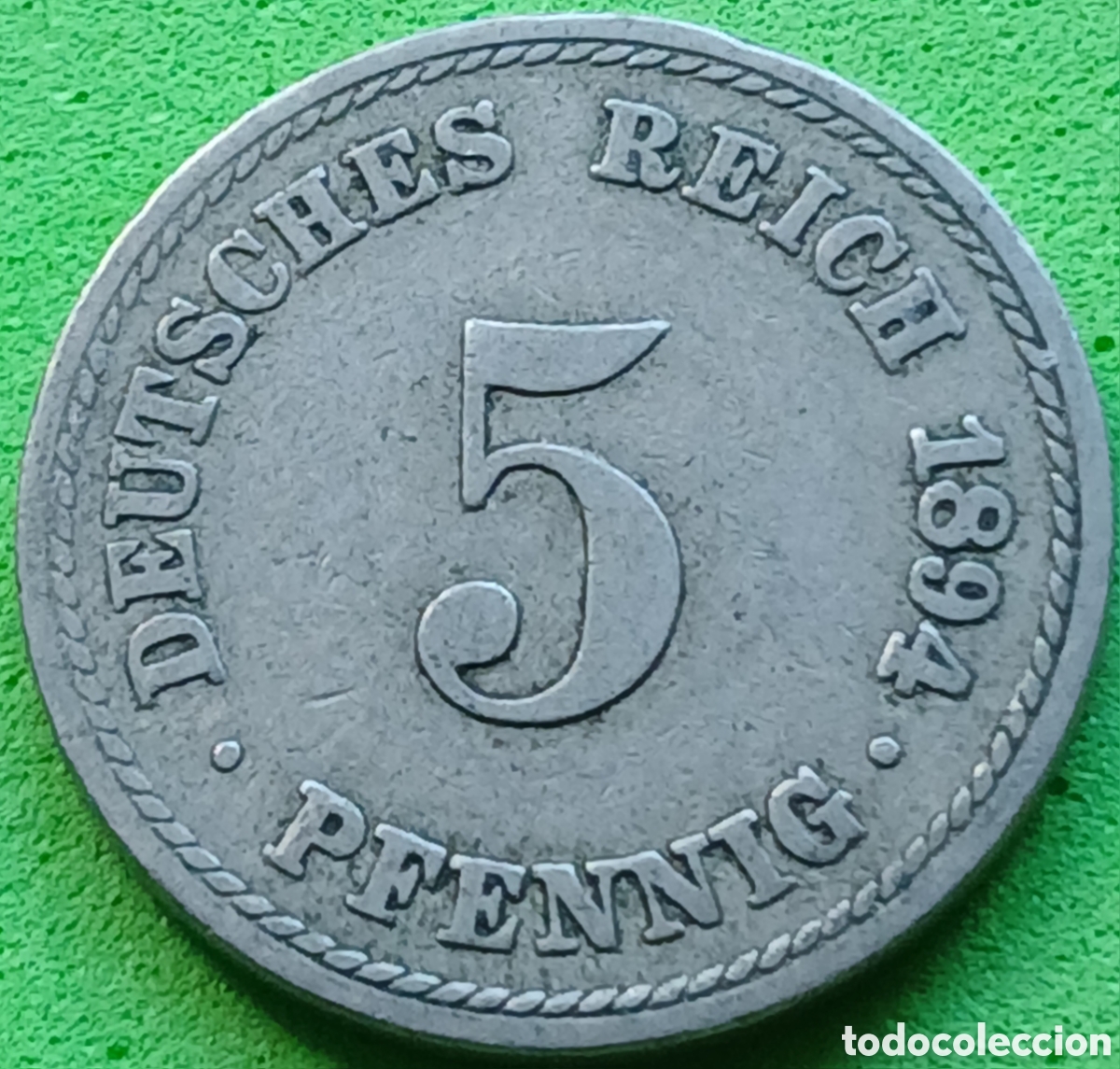 Monedas antiguas de Europa: Alemania Imperio 5 pfennig 1894 A km#11